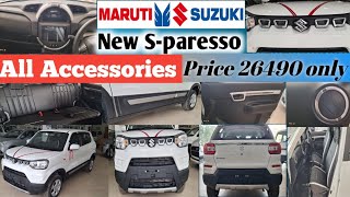 New Sparesso VXI All Accessories 26490 Only installation in Maruti Showroom [upl. by Salome533]