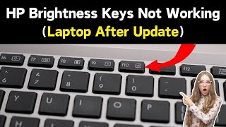 Screen Brightness Keys Not Working On My Laptop After Update  HP Laptop Brightness Keys Not Working [upl. by Remas]