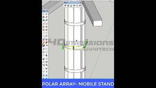 How to Create a Polar Array in SketchUp StepbyStep Guide array mobilestand sketchup pune [upl. by Ebeohp]