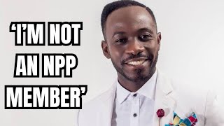 Okyeame Kwame BACKTRACKS he now claims not to be NPP after Bawumia selected him on manifesto team [upl. by Om559]