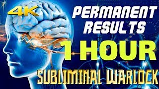 GET PERMANENT RESULTS IN 1 HOUR FREQUENCY SUBLIMINAL AFFIRMATIONS WARLOCK  4K [upl. by Leinahtam794]