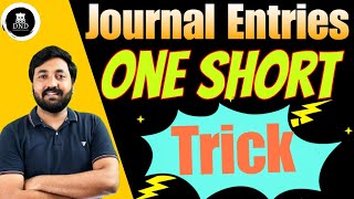 Journal Entries One short  Journal entry Trick  Class 11 Accounts [upl. by Occor]