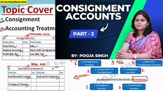 Consignment Accounts  Accounting Of Consignment  Journal Entry  BCom 1st Year  BBA  Part2 [upl. by Ruiz727]