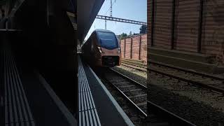 VoralpenExpress arrives in Herisau from Luzern publictransport shorts railway train [upl. by Ahsiek]