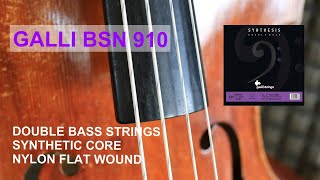 Quick review of the Gallistrings BSN910 set for double bass  Synthetic core nylon flatwound [upl. by Ferrigno]