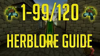 Runescape 3  199120 Herblore guide 2019 [upl. by Iinden]