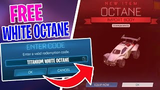 2023 THE WHITE OCTANE CODE IN ROCKET LEAGUE [upl. by Ikcir]