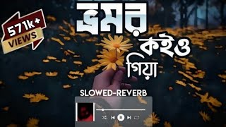 Vromor Koiyo Gia ভ্রমর কইও গিয়া Slowed amp Reverb Bangla Lofi Songs  Abir Hossain [upl. by Son]