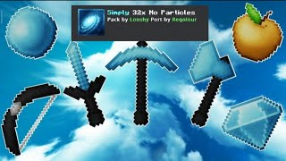 Best PvP texture pack for MCPE  Simply32x  Link in description [upl. by Itsyrc]