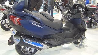 Suzuki Burgman 650 Executive Blue 2017 Exterior and Interior [upl. by Assed878]