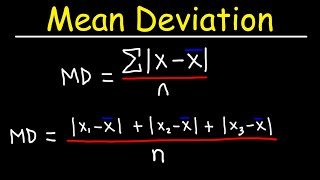 Mean Absolute Deviation  Statistics [upl. by Aon]