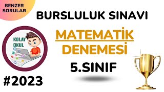 5 Sınıf Matematik Bursluluk Sınavına Hazırlık 2023 [upl. by Ilyse]