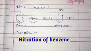 Nitration reaction l nitration of benzene with mechanism UNILCLASSES [upl. by Asyen]