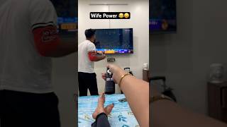 Wife Power 😂❤️ Must Watch 😝 funny comedy couplegoals viral rajatswati youtubeshorts [upl. by Eisse]