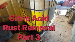 Final part of the citric acid rust removal [upl. by Aisercal]