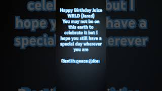 Happy bday Juice WRLD rap lljw juicewrld [upl. by Clifton]