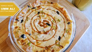 Umm Ali Egyptian Dessert Recipe  HOW TO MAKE OM ALI ام علي Arabic pudding [upl. by Naquin]