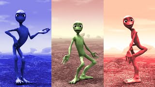 Dame tu cosita VS Funny alien VS Alien dance VS Green alien challenge dametucosita [upl. by Ecnatsnok]