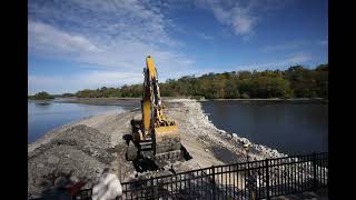 Carpentersville Dam Removal 10162024 [upl. by Ynatil]