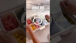 SNACK BOX CONTAINER snacks kitchen kitchenfinds kitchenhacks amazonhome storage organization [upl. by Nanaj267]