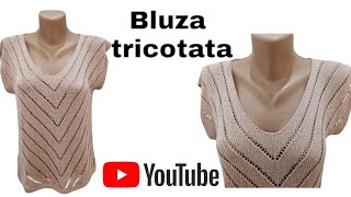 Bluza tricotata Simplitate și eleganta [upl. by Dibb]