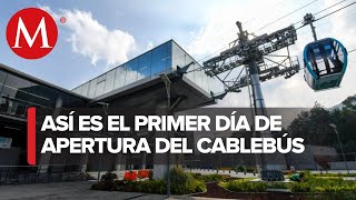 Primer día de funcionamiento de L1 del cablebús [upl. by Ettenawtna504]