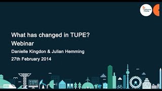 Osborne Clarke  Webinar on TUPE update [upl. by Ulrich75]