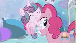 Flurry Heart clinging to Pinkie Pies face [upl. by Hopfinger]