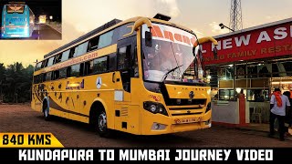 Kundapura to Mumbai VT full bus journey by Anand Travels BharatBenz Sleeper Bus  Cabin Ride [upl. by Roy840]