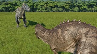 Suchomimus VS Majungasaurus  Jurassic World Evolution [upl. by Tterej]