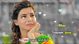 ♡unnale en jeevan♡ Theri♡ Vijay SamanthaGV [upl. by Alleram410]