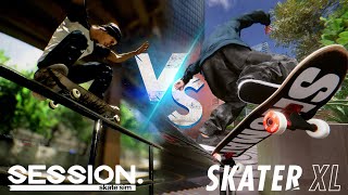 SKATER XL vs SESSION ¿Cuál es el MEJOR JUEGO de SKATE [upl. by Edalb22]