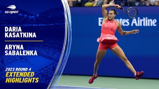 Daria Kasatkina vs Aryna Sabalenka Extended Highlights  2023 US Open Round 4 [upl. by Aisiat]