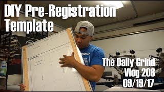 DIY PreRegistration Template  Screen Printing Vlog 208 [upl. by Anej]