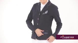 Veste Concours Paddock Strass marine Femme  Fouganza [upl. by Assilram787]