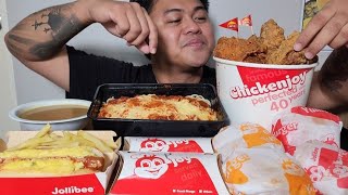 JOLLIBEE OVERLOAD  MUKBANG PHILIPPINES  TOL BULOY MUKBANG [upl. by Daye]