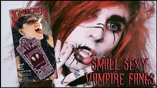 SMALL SEXY VAMPIRE FANGS TUTORIAL [upl. by Snilloc]