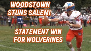 Woodstown 7 Salem 6  Week 5 Football  Max Webb TD pass to David Harvey [upl. by Ahsilla]