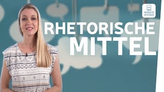 Rhetorische Mittel erkennen I musstewissen Deutsch [upl. by Idalina]