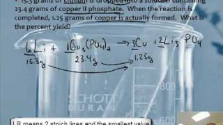 Intro to Chemistry 54 Percent Yield Problems in Chemistry 22 [upl. by Nrublim649]