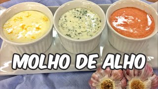 Receita de Molho de Alho para Churrasco Fazer essas 3 receitas de molho de alho é muito fácil [upl. by Solly408]