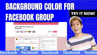 Easy Tutorial How To Change The Background Of Your Facebook Group [upl. by Ivon609]