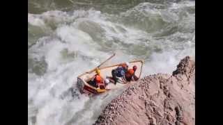 Lava Falls right side Dories Update Headcam plus Shore view [upl. by Idnym365]