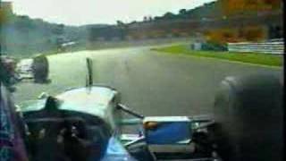 Accidente entre Michael Schumacher y Jacques Villeneuve [upl. by Christalle]