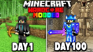 I Survived 100 Days in Modded Hardcore Minecraft Heres What Happened [upl. by Raimes865]