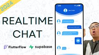 Realtime Chat in FlutterFlow and Supabase in 5 minutes [upl. by Fang]