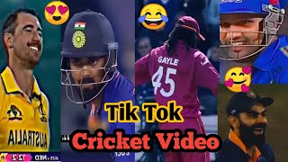 TIK TOK CRICKET VIDEO IPL FUNNY VIDEO VIRAT KOHLI MS DHONI ROHIT SHARMA [upl. by Senoj368]