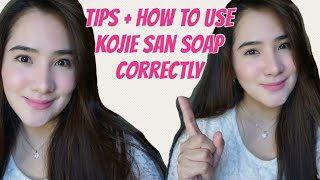 TIPS  HOW TO USE KOJIE SAN SOAP CORRECTLY  KOJIC SOAP  KOJIE SAN SOAP REVIEW [upl. by Enyrehtac]