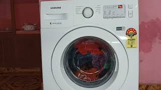 COTTON Wash Full Cycle  SAMSUNG Front Load Washing Machine  Fully Automatic [upl. by Safoelc]