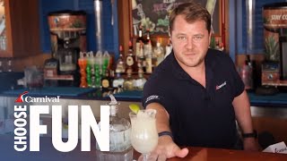 How To Create Your Own Blues Patron Margarita  Carnival Cruise Recipes  Carnival Cruise Line [upl. by Blackmun]